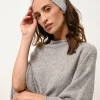 MEREDITH poncho col bateau nuage chiné