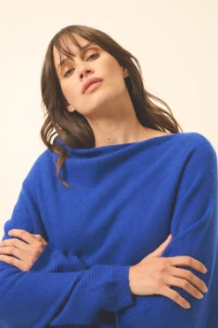 MEREDITH poncho col bateau outremer