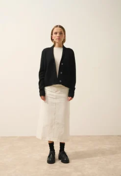 MILA veste col châle noir