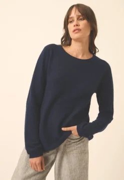 NETHY pull col bateau navy
