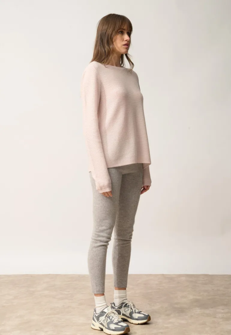 NETHY pull col bateau poudre