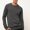 NOE pull col rond anthracite chiné