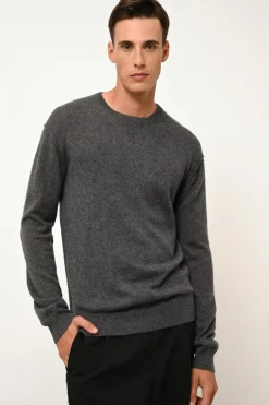 NOE pull col rond anthracite chiné