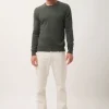 NOE pull col rond kaki chiné