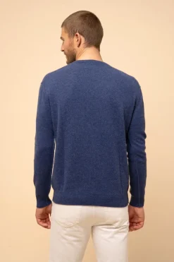 NOE pull col rond ocean chiné