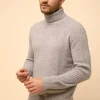 NOI pull col roulé nuage chiné