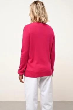 NORA pull col v fuchsia
