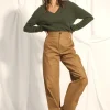 NORA pull col v kaki