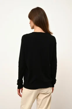 NORA pull col v noir