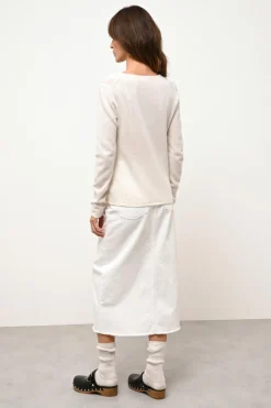 NORMA cardigan col v neige