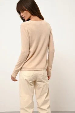 NORMA cardigan col v sable