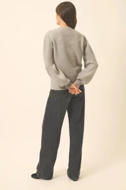 NOTY pull col lavallière nuage chiné