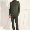 NOUR pull col camionneur kaki chiné