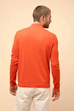 NOUR pull col camionneur orange