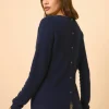 OLENA pull col rond navy