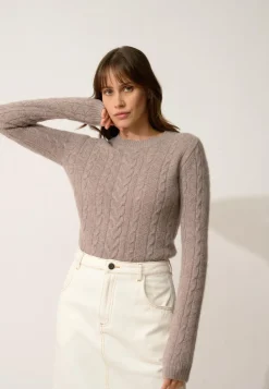 OLIVIA pull col rond caribou chiné