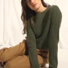 OLIVIA pull col rond kaki