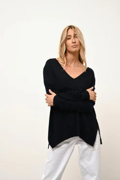 OPAL pull col v navy