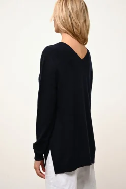 OPAL pull col v navy