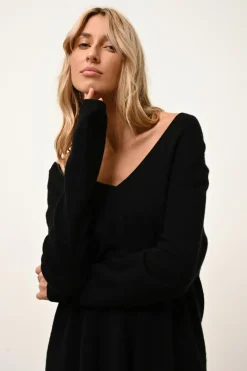 OPAL pull col v noir