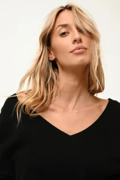 OPAL pull col v noir
