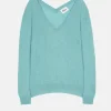 OPAL pull col v vert chiné