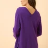 OPAL pull col v violette