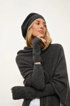 PARIS béret anthracite chiné