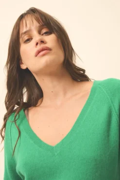 PHOEBE pull col v menthe