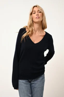 PHOEBE pull col v navy
