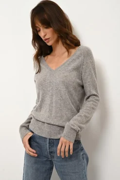 PHOEBE pull col v nuage chiné