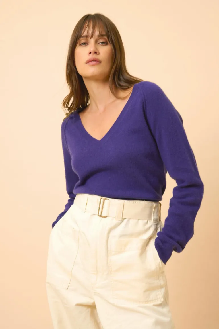 PHOEBE pull col v purple