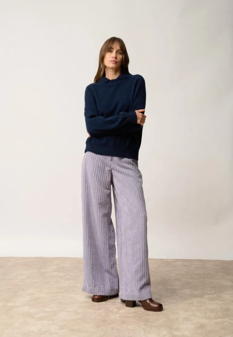 PIURA pull col claudine navy