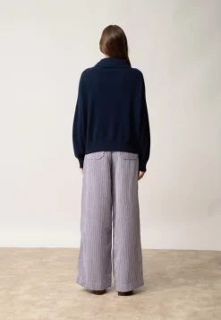 PIURA pull col claudine navy