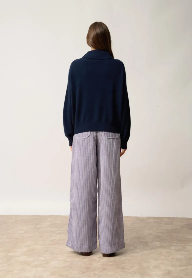 PIURA pull col claudine navy