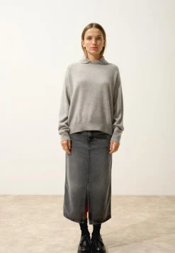 PIURA pull col claudine nuage chiné