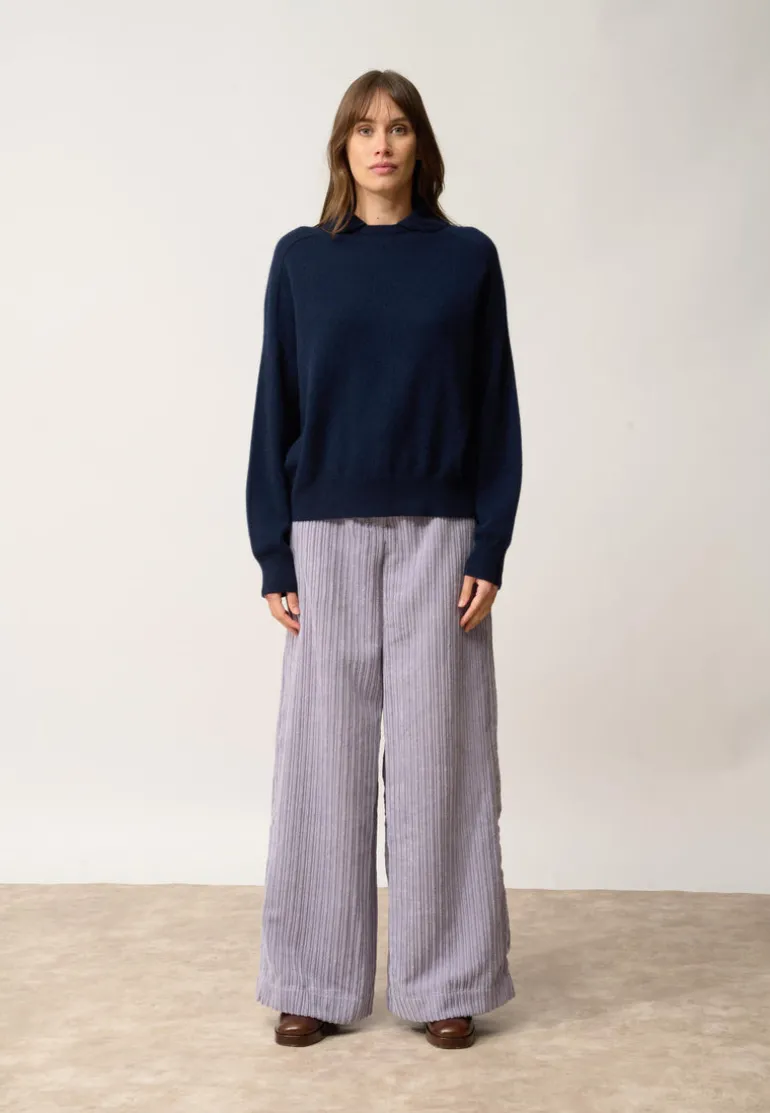PIURA pull col claudine navy