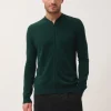 POLNOON gilet col mao cyprès