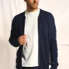 POLNOON gilet col mao navy