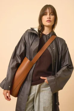 REBECCA pull col rond choco