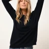 REBECCA pull col rond navy