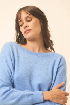 REBECCA pull col rond sky