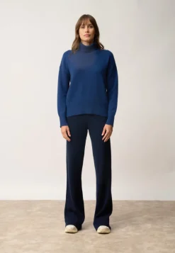 ROMANE pull col roulé minuit