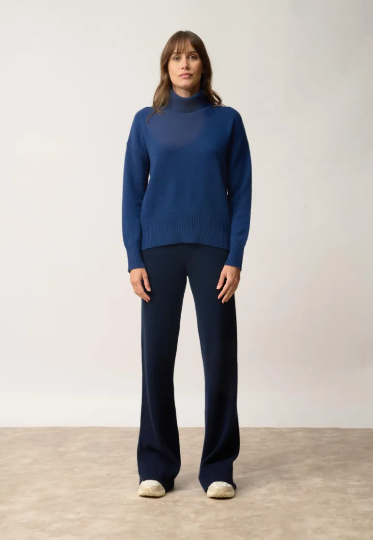 ROMANE pull col roulé minuit