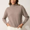 ROMY pull col montant caribou chiné