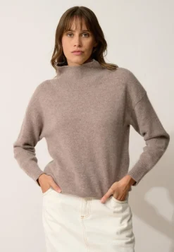 ROMY pull col montant caribou chiné