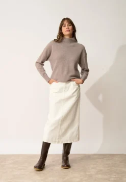 ROMY pull col montant caribou chiné