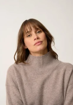 ROMY pull col montant caribou chiné