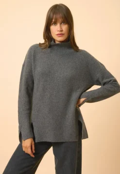 ROMY pull col montant nuage chiné