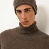 SACHA pull col roulé taupe chiné